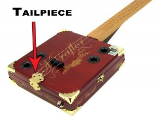 a Cigar Box Guitar Tailpiece