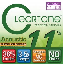 Cleartone Extra-Light Gauge Coated electric guitar Strings