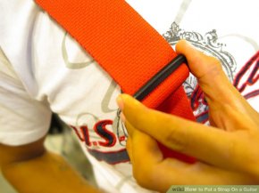 Image titled placed a Strap On a Guitar action 7