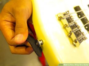 Image titled placed a Strap On a Guitar action 3