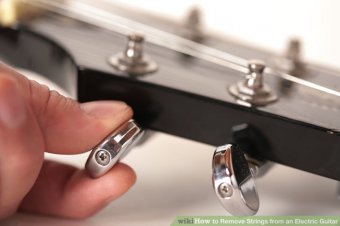 Image titled eliminate Strings from an electrical Guitar Step 1