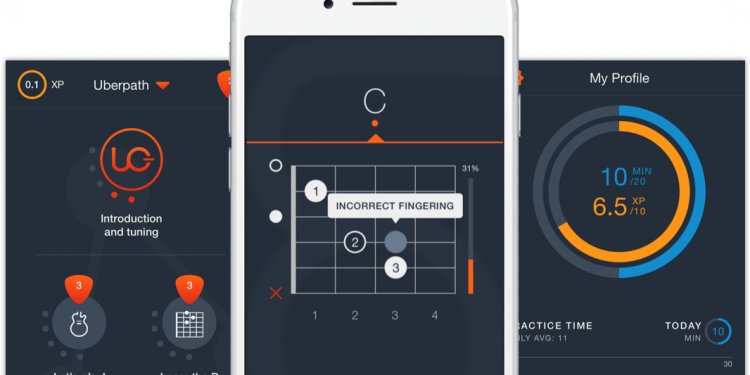 Learning electric guitar chords