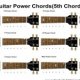 Electric guitar power chords chart