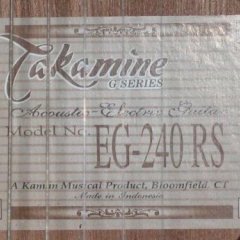 TAKAMINE EG 240 RS ACOUSTIC ELECTRIC GUITAR