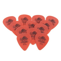 ideal material for electric guitar selections is DuPont Delrin used in Tortex