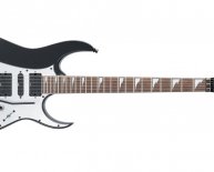 Girls playing electric guitar