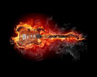 Playing electric guitar chords