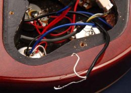 Unsolder and take away epiphone pickup wires